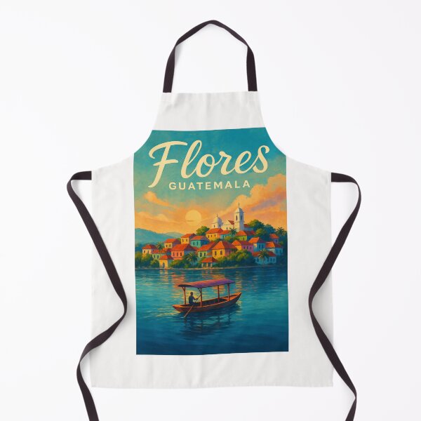 Item preview, Flores Guatemala Sunset View on Lake Petén Itzá designed and sold by Places On Earth.