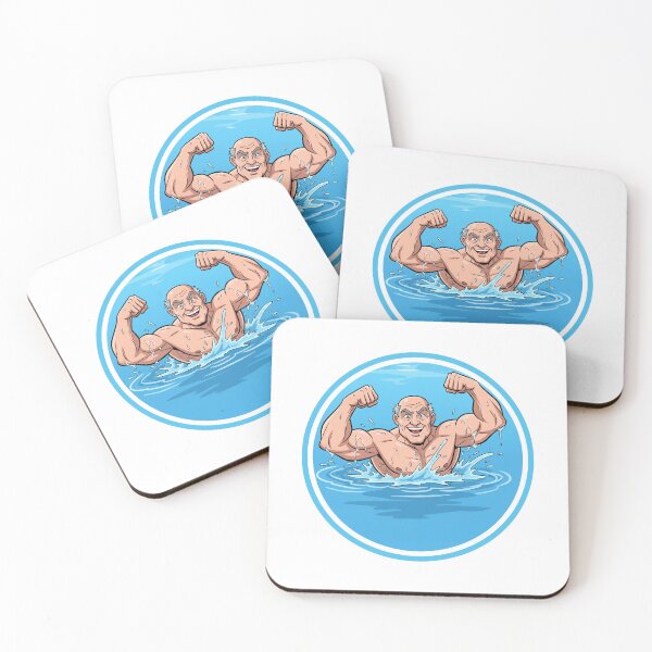 Item preview, Bodybuilder Daddy Swimmer Swimming designed and sold by muscledaddies.