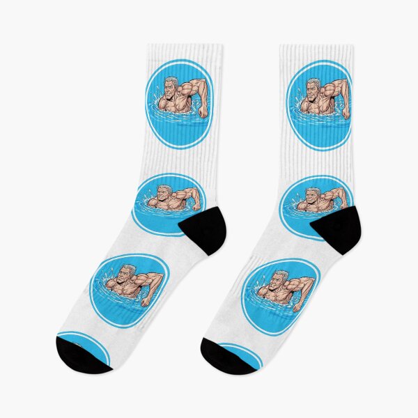 Item preview, Muscular Dad Swimmer Swimming designed and sold by muscledaddies.