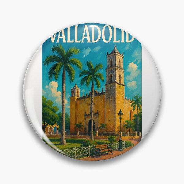 Item preview, Valladolid Yucatán Church and Colonial Plaza View designed and sold by Places On Earth.