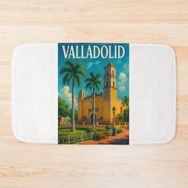 Item preview, Valladolid Yucatán Church and Colonial Plaza View designed and sold by Places On Earth.