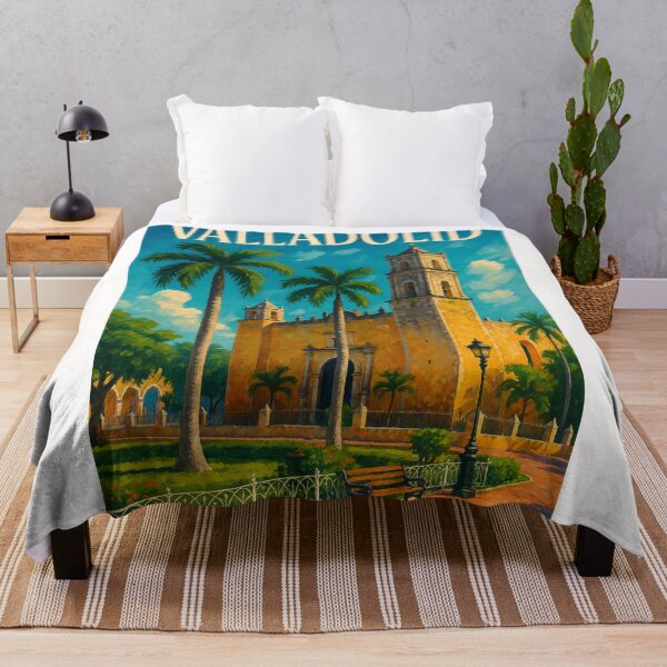 Item preview, Valladolid Yucatán Church and Colonial Plaza View designed and sold by Places On Earth.