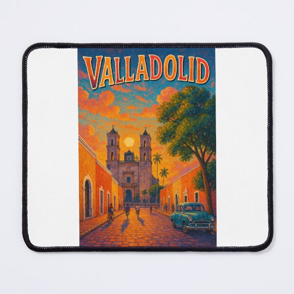 Item preview, Valladolid Yucatán Sunset Street Toward Cathedral designed and sold by Places On Earth.