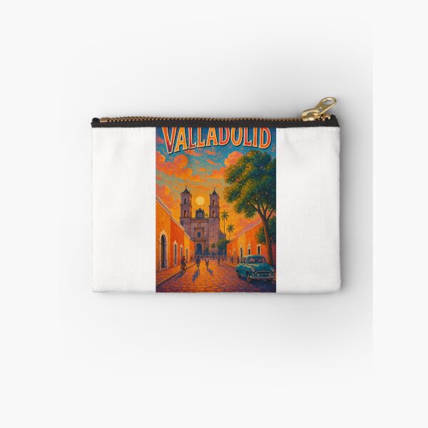 Item preview, Valladolid Yucatán Sunset Street Toward Cathedral designed and sold by Places On Earth.
