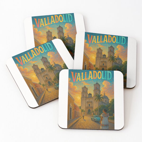Item preview, Valladolid Yucatán Cathedral and Cobblestone Street designed and sold by Places On Earth.