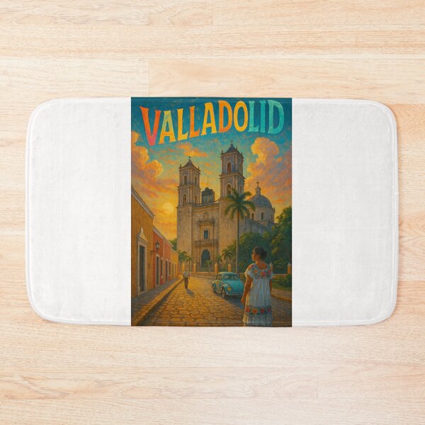 Item preview, Valladolid Yucatán Cathedral and Cobblestone Street designed and sold by Places On Earth.