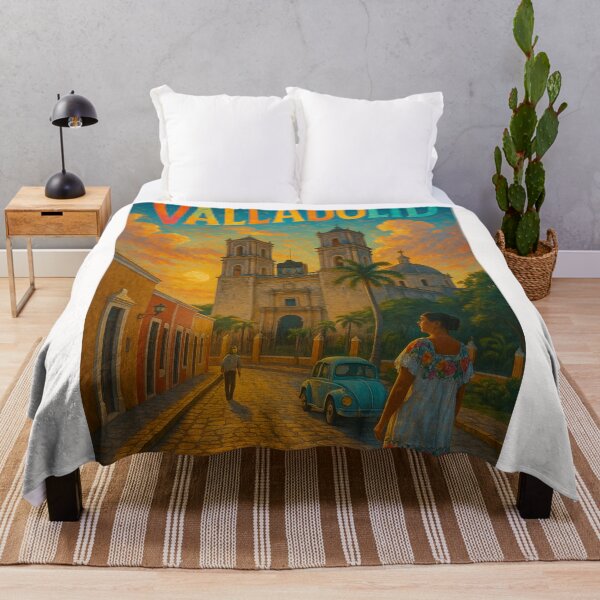 Item preview, Valladolid Yucatán Cathedral and Cobblestone Street designed and sold by Places On Earth.