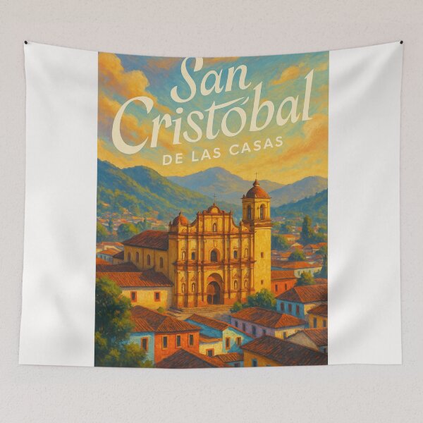 Item preview, San Cristóbal de las Casas Cathedral and Hilltop View designed and sold by Places On Earth.