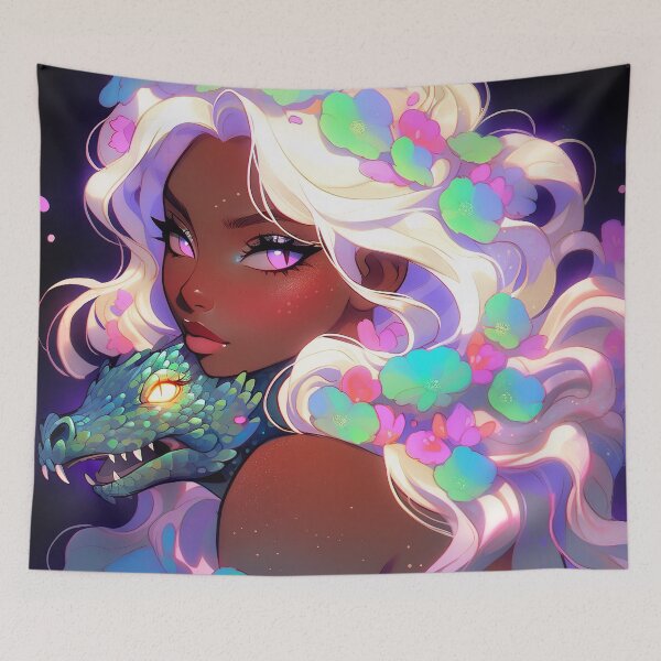 Item preview, Blossom Dragon Anime Muse designed and sold by bubblegoth.
