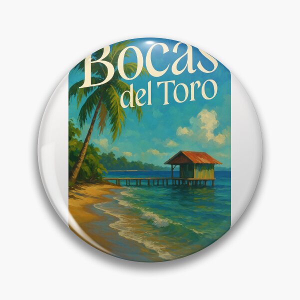 Item preview, Escena del bungalow sobre el agua de Bocas del Toro Panamá designed and sold by Places On Earth.