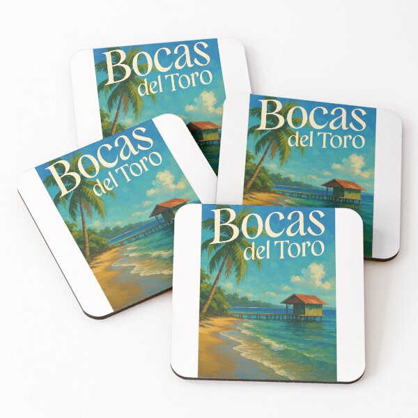 Item preview, Bocas del Toro Panamá Overwater Bungalow Scene designed and sold by Places On Earth.