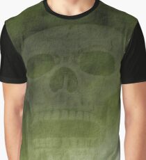 Grunge background with skull Graphic T-Shirt