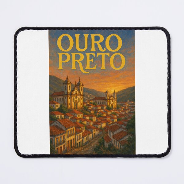 Item preview, Ouro Preto Brazil Sunset Over Colonial Churches designed and sold by Places On Earth.