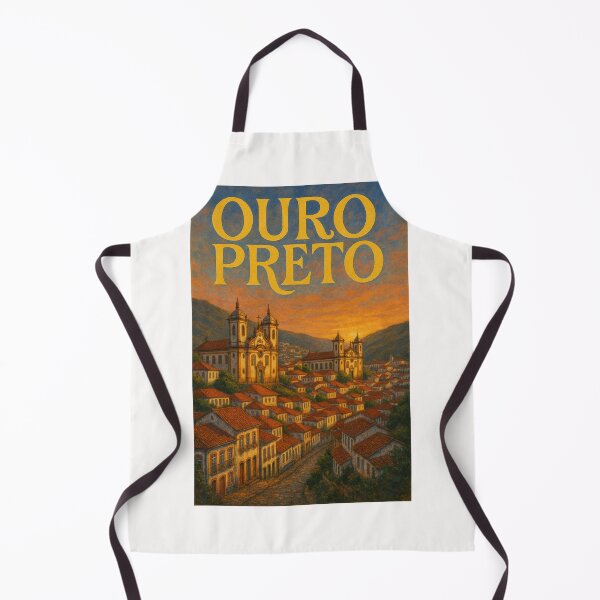 Item preview, Ouro Preto Brazil Sunset Over Colonial Churches designed and sold by Places On Earth.