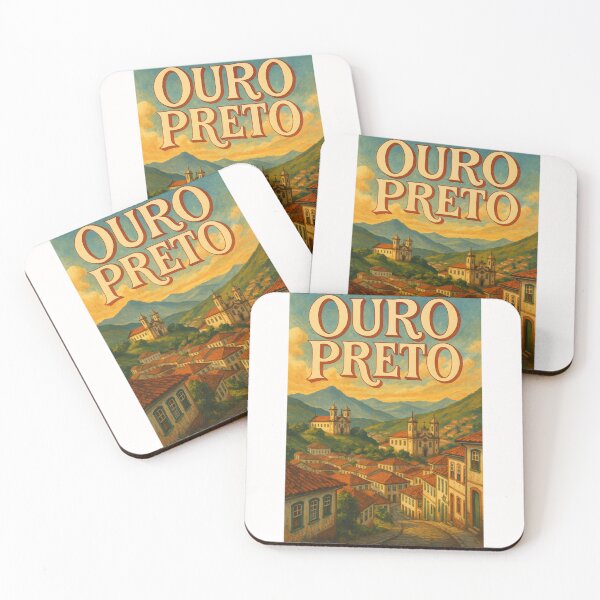Item preview, Ouro Preto Brazil Colonial Town and Church View designed and sold by Places On Earth.