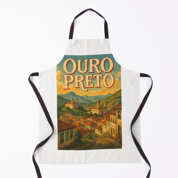 Item preview, Ouro Preto Brazil Colonial Town and Church View designed and sold by Places On Earth.