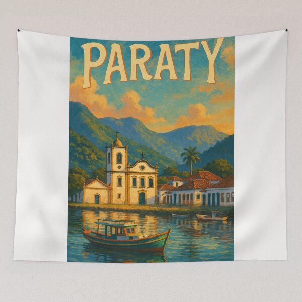 Item preview, Paraty Brazil Church View on the Bay designed and sold by Places On Earth.