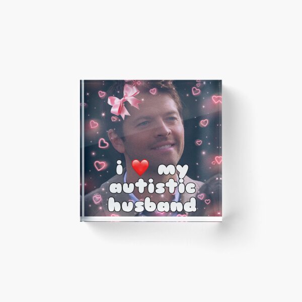 Item preview, I ❤️ My Autistic Husband Castiel Edit designed and sold by w3mb13r.