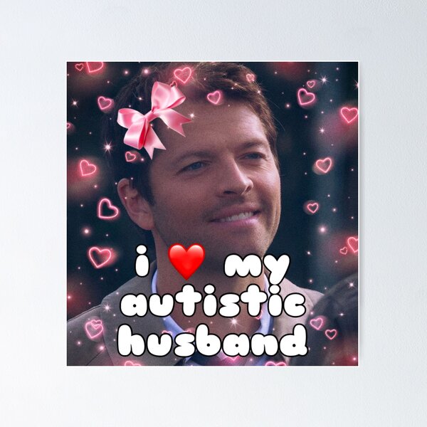 Item preview, I ❤️ My Autistic Husband Castiel Edit designed and sold by w3mb13r.