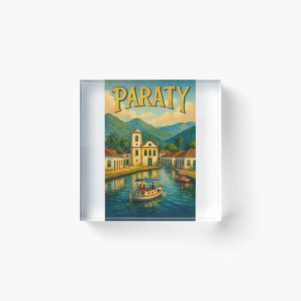 Item preview, Paraty Brazil Canal and Colonial Church View designed and sold by Places On Earth.