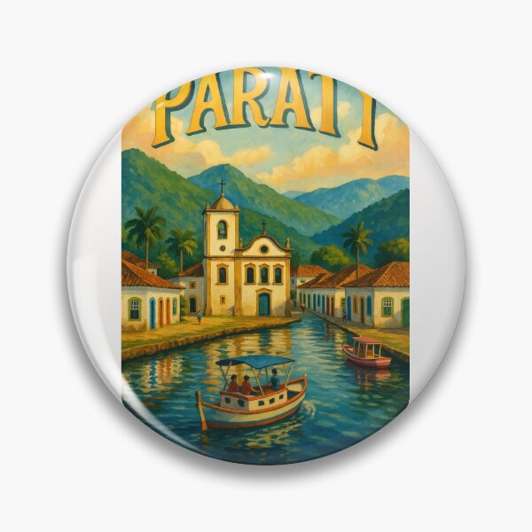 Item preview, Paraty Brazil Canal and Colonial Church View designed and sold by Places On Earth.