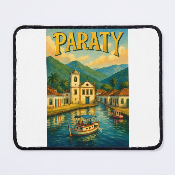 Item preview, Paraty Brazil Canal and Colonial Church View designed and sold by Places On Earth.