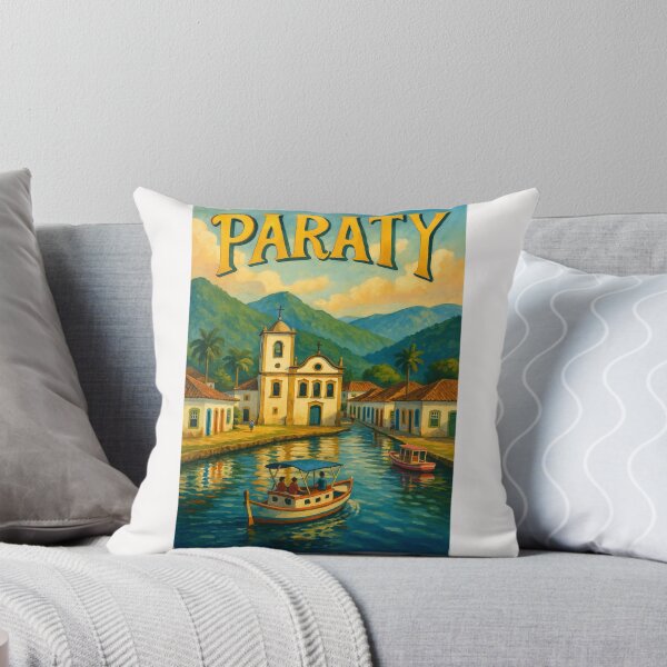 Item preview, Paraty Brazil Canal and Colonial Church View designed and sold by Places On Earth.