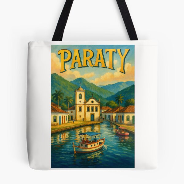 Item preview, Paraty Brazil Canal and Colonial Church View designed and sold by Places On Earth.