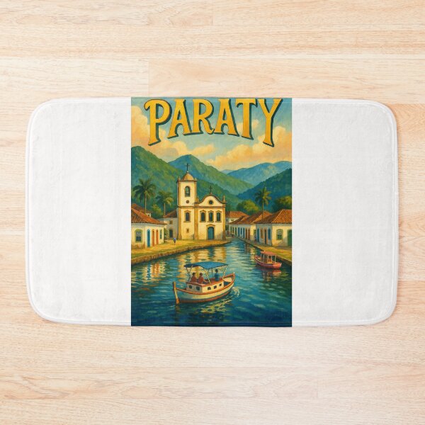 Item preview, Paraty Brazil Canal and Colonial Church View designed and sold by Places On Earth.