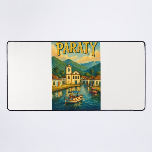 Item preview, Paraty Brazil Canal and Colonial Church View designed and sold by Places On Earth.