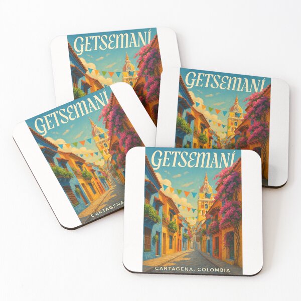 Item preview, Getsemaní Cartagena Colombia Colorful Colonial Street designed and sold by Places On Earth.