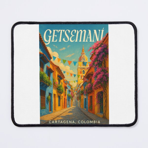 Item preview, Getsemaní Cartagena Colombia Colorful Colonial Street designed and sold by Places On Earth.