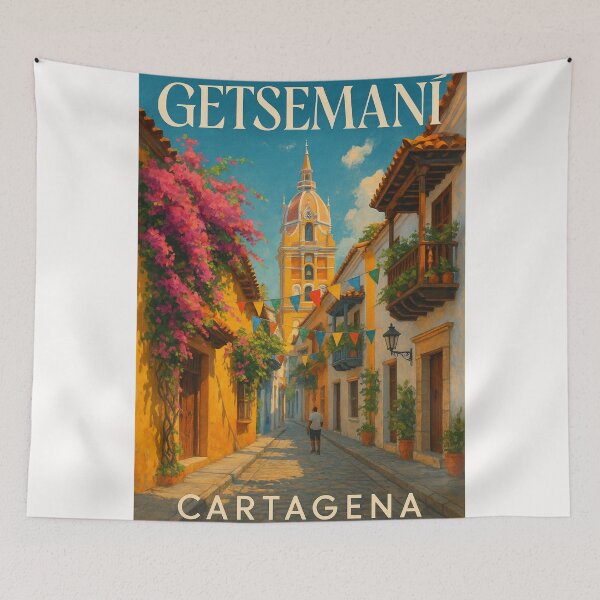 Item preview, Getsemaní Cartagena Colombia Colonial Dome Street designed and sold by Places On Earth.