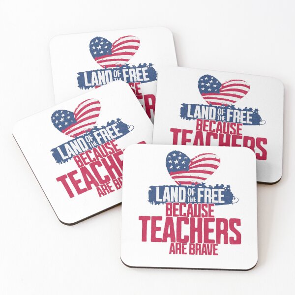 Item preview, Land of the Free Because Teachers Are Brave designed and sold by FIRGO Designs.