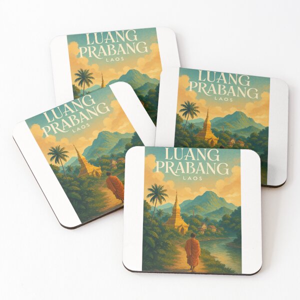 Item preview, Luang Prabang Laos Golden Stupa and Jungle Path designed and sold by Places On Earth.