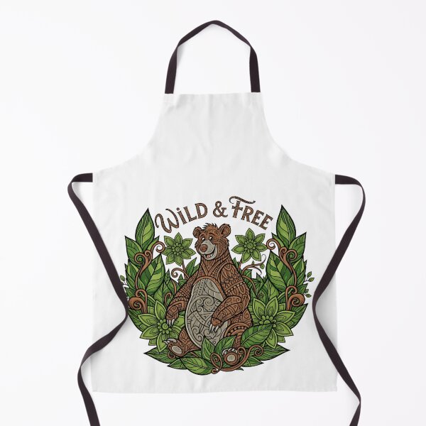 Artikelvorschau, Baloo Wild & Free Tribal Bear – Natur Boho Design entworfen und verkauft von Sitred123.