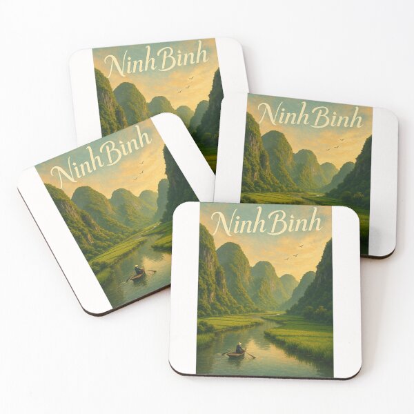 Item preview, Ninh Bình Vietnam Karst Mountains and Riverboat designed and sold by Places On Earth.