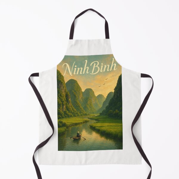 Item preview, Ninh Bình Vietnam Karst Mountains and Riverboat designed and sold by Places On Earth.
