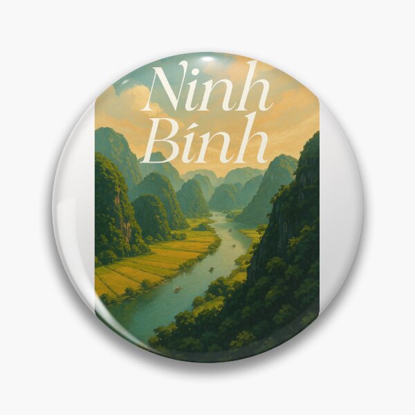 Item preview, Ninh Bình Vietnam Rice Fields and River View designed and sold by Places On Earth.