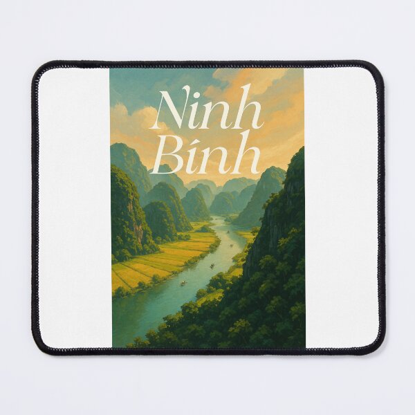 Item preview, Ninh Bình Vietnam Rice Fields and River View designed and sold by Places On Earth.