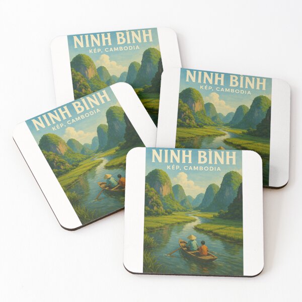 Item preview, Ninh Bình Vietnam Rowboat and Limestone Peaks designed and sold by Places On Earth.
