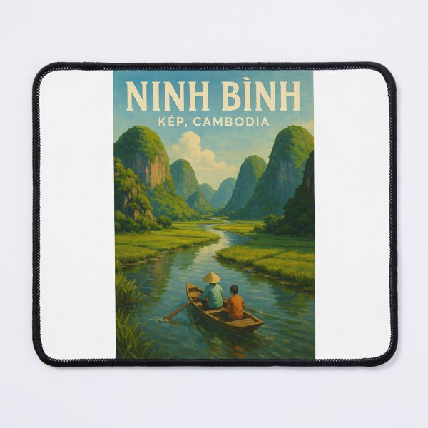 Item preview, Ninh Bình Vietnam Rowboat and Limestone Peaks designed and sold by Places On Earth.