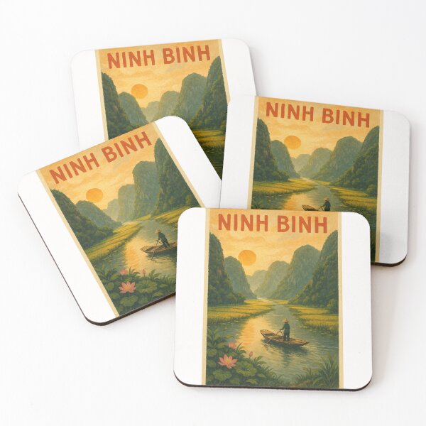 Item preview, Ninh Bình Vietnam Lotus and Sunset View designed and sold by Places On Earth.