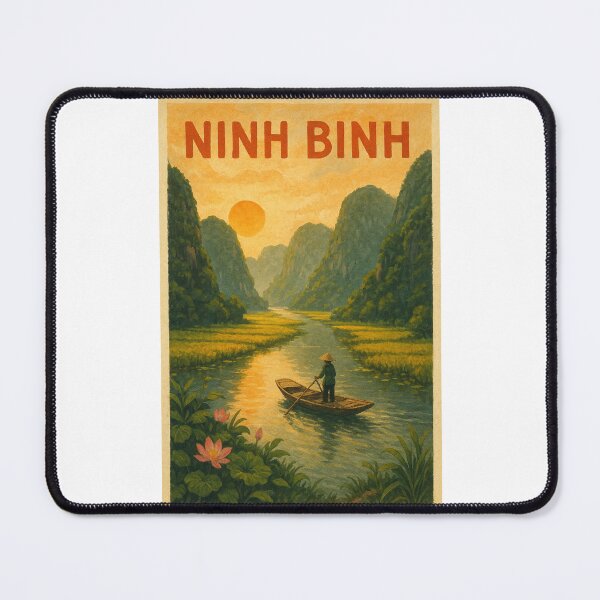 Item preview, Ninh Bình Vietnam Lotus and Sunset View designed and sold by Places On Earth.