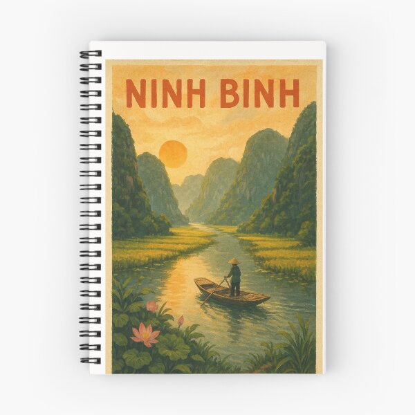 Item preview, Ninh Bình Vietnam Lotus and Sunset View designed and sold by Places On Earth.