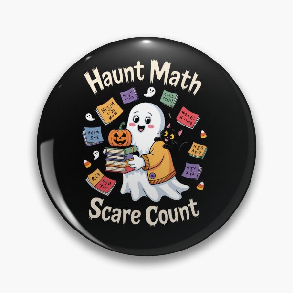 Item preview, Haunted Math Ghost – Cute Nerdy Halloween School Design designed and sold by Taans-Creation.