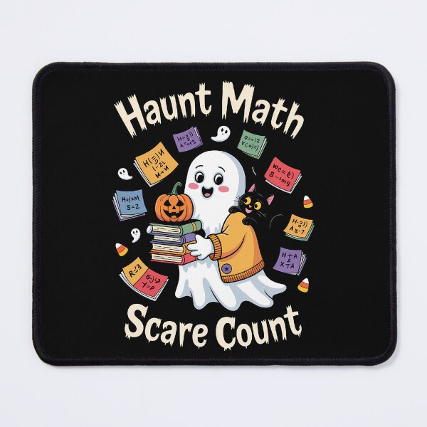Item preview, Haunted Math Ghost – Cute Nerdy Halloween School Design designed and sold by Taans-Creation.