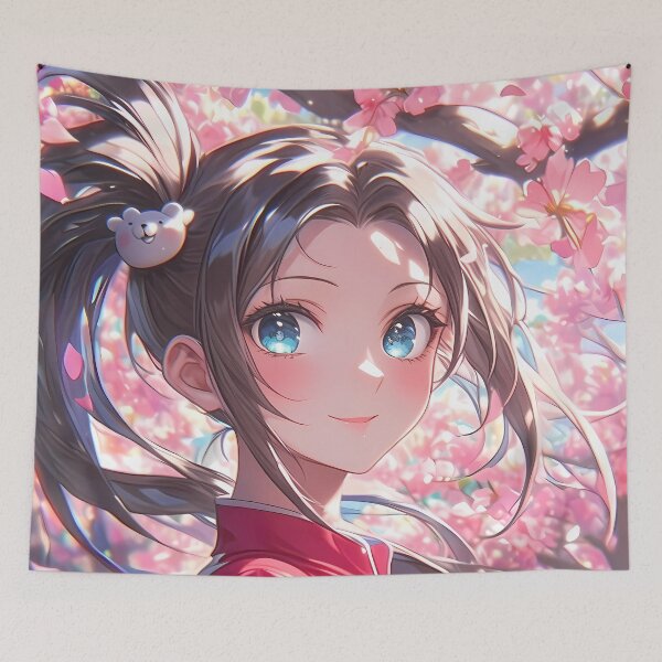 Item preview, Aoi Asahina Danganronpa Anime Cherry Blossom Spring Portrait designed and sold by juniorcastros.