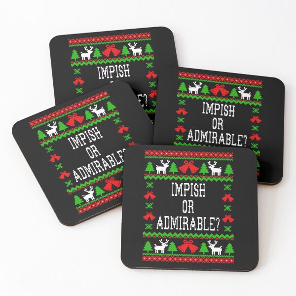 Item preview, Impish Or Admirable - The Office Dwight Schrute Quote - Ugly Sweatshirt Christmas Style designed and sold by basajbviner.