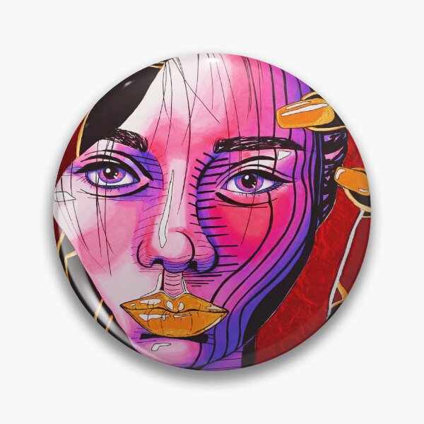 Item preview, Retrato surrealista de mujer, brillante y colorido designed and sold by GutterBloom.
